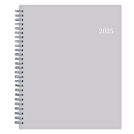 2025 Blue Sky Weekly/Monthly Planning Calendar, 7” x 9”, Passages/Solid Gray, January To December
