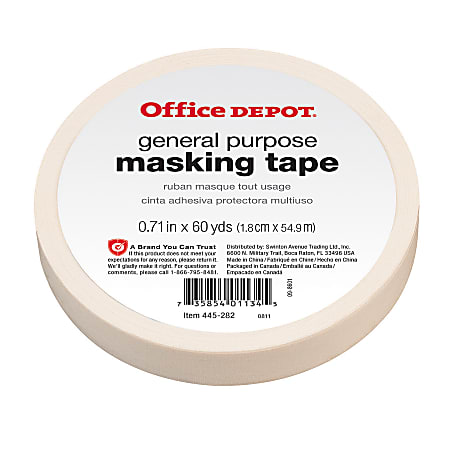 Office Depot® Brand General-Purpose Masking Tape, 0.71" x 60 Yd.