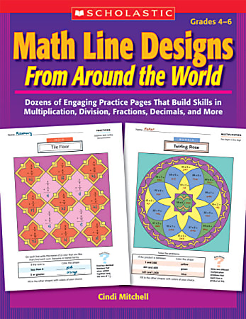 Scholastic Math Line Designs From Around The World: Grades 4-6