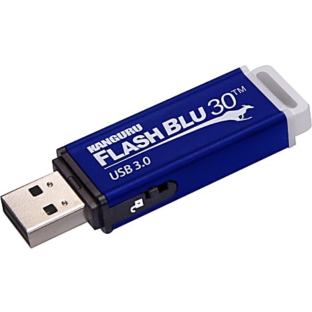 Kanguru FlashBlu30 with Physical Write Protect Switch SuperSpeed
