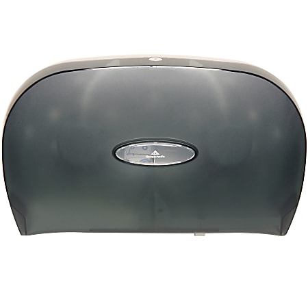 Georgia-Pacific 2-Roll Side-By-Side Jumbo Jr. High-Capacity Toilet Paper Dispenser, Translucent Smoke