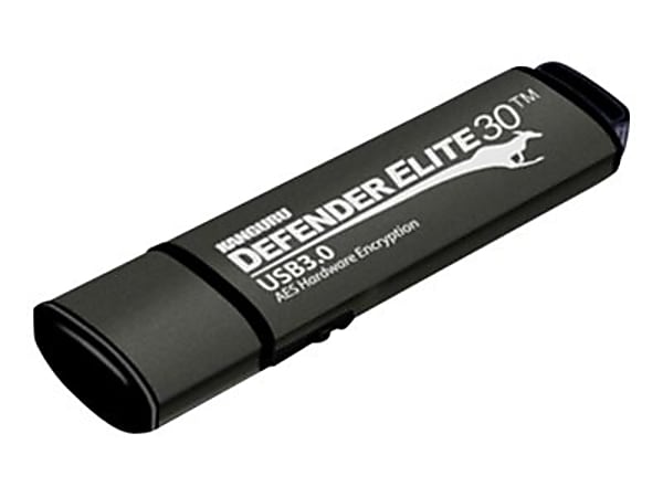Kanguru Defender Elite30 Hardware Encrypted Secure SuperSpeed USB 3.0 Flash Drive, 8GB