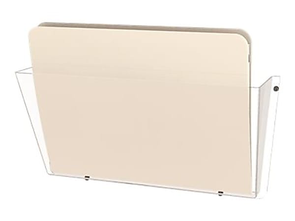 Deflecto DocuPocket - Wall file pocket - for Legal (8.5 in x 14 in) - clear