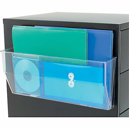 Deflecto Magnetic DocuPocket 6 38 H x 15 W x 3 D Clear - Office Depot