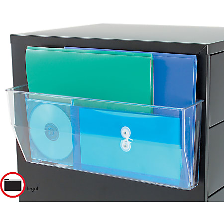 Deflecto Magnetic DocuPocket 6 38 H x 15 W x 3 D Clear - Office Depot
