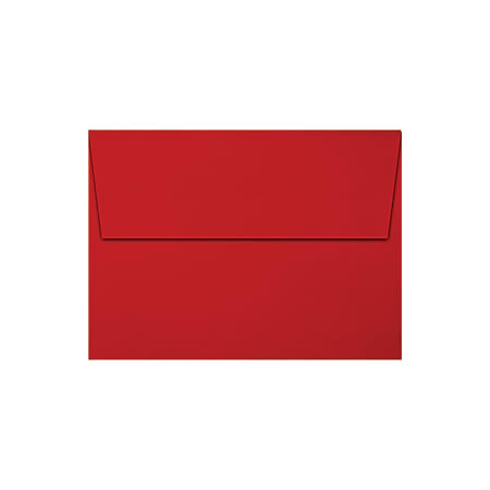 LUX Invitation Envelopes, A6, Gummed Seal, Holiday Red, Pack Of 500