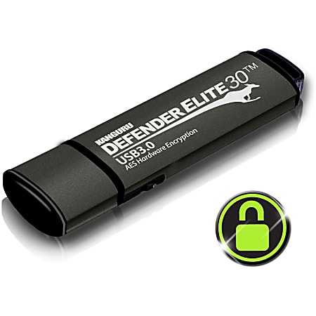 Kanguru Defender Elite30 Hardware Encrypted Secure SuperSpeed USB