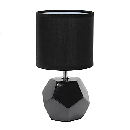 Simple Designs Round Prism Mini Table Lamp, 10-7/16"H,