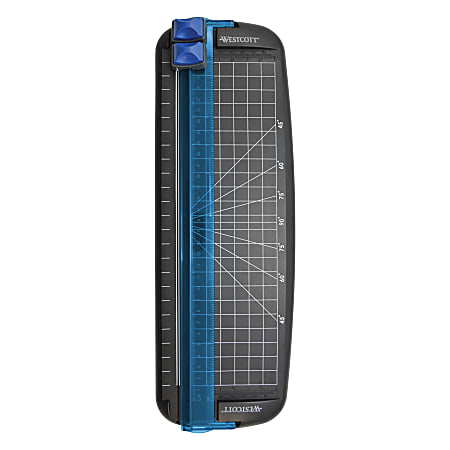 Westcott® Multi-Purpose Personal Trimmer, 12" x 4 3/4", Black/Blue