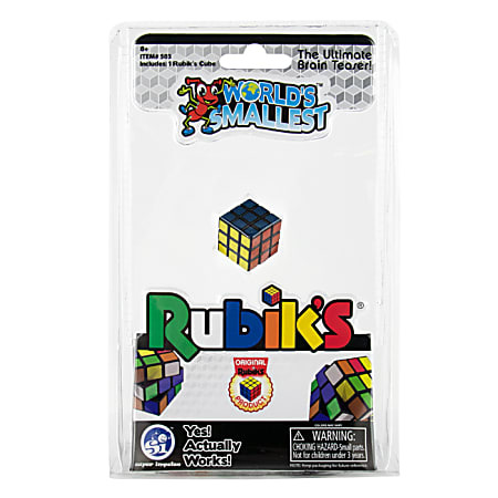 Super Impulse World's Smallest Rubiks Cube Game, 8-1/2" x 1-1/2" x 5-7/16", Multicolor
