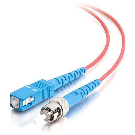 C2G-10m SC-ST 9/125 OS1 Simplex Singlemode Fiber Optic Cable (Plenum-Rated) - Red - 10m SC-ST 9/125 Simplex Single Mode OS2 Fiber Cable - Plenum CMP-Rated - Red - 33ft