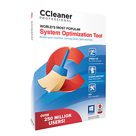 CCleaner Professional, For PC And Apple® Mac®, Traditional Disc