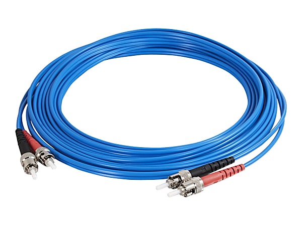 C2G 10m ST-ST 62.5/125 OM1 Duplex Multimode PVC Fiber Optic Cable - Blue - Patch cable - ST multi-mode (M) to ST multi-mode (M) - 10 m - fiber optic - duplex - 62.5 / 125 micron - OM1 - blue