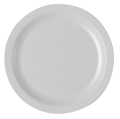 Cambro Camwear® Round Dinnerware Plates, 7-1/4", White, Pack