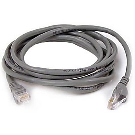 Belkin Cat. 5E UTP Patch Cable - RJ-45 Male - RJ-45 Male - 50ft - Gray