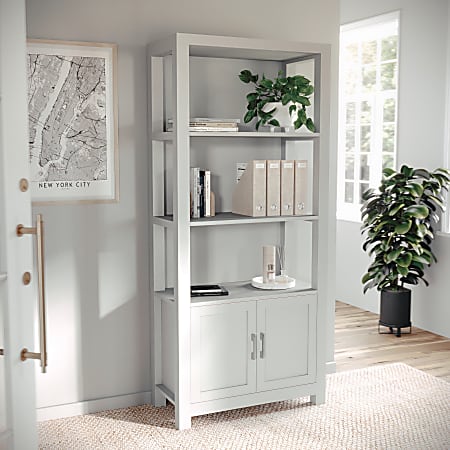 Martha Stewart Hutton 68 H 4 Shelf Shaker Bookcase With Storage