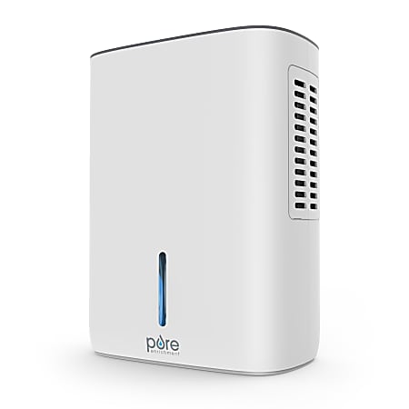 Pure Enrichment PureDry Deluxe Dehumidifier, Mid-Sized 1.5 L Water Tank, 12"H x 5-1/2"W x 9-1/8"D