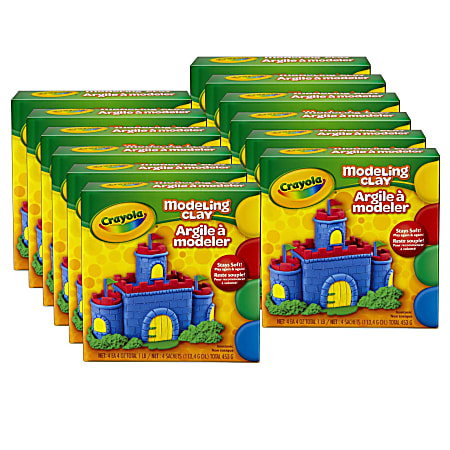 Crayola Modeling Clay Assorted Colors 1 Lb Set Of 12 Boxes - Office Depot