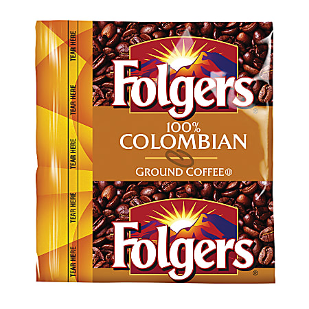 Folgers® Colombian Classic Coffee, Regular, 0.9 Oz, Carton Of 150