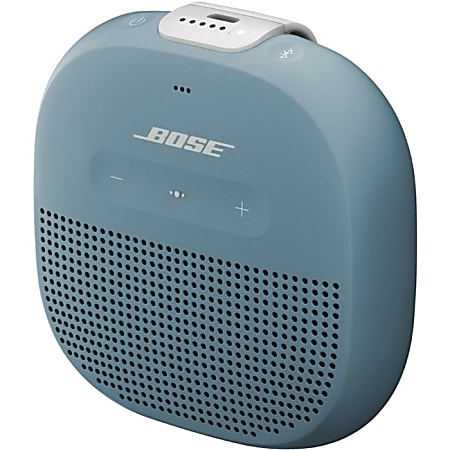 Bose SoundLink Micro Portable Bluetooth Speaker System - Google Assistant, Siri Supported - Stone Blue - Battery Rechargeable - USB