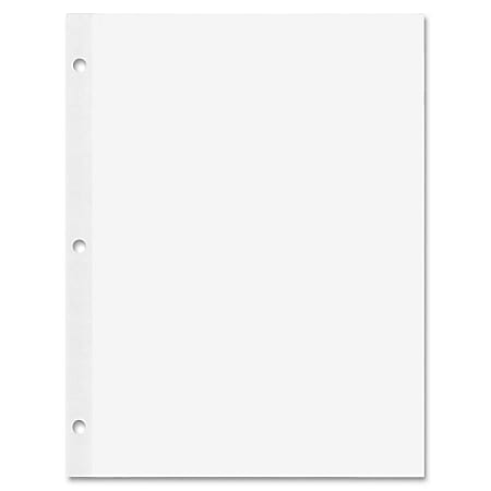 Printer paper with holes top