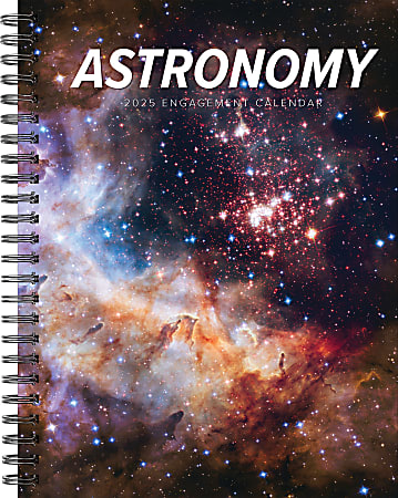 2025 Willow Creek Press Weekly Engagement Planner, 6-1/2" x 8-1/2", Astronomy, January 2025 to December 2025, 46074