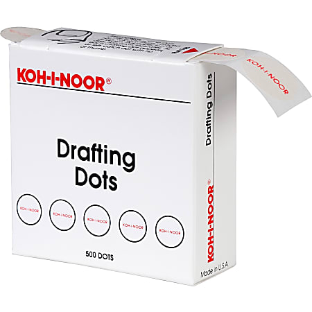 Koh-I-Noor Drafting Dots - Paper - Self-adhesive, Removable,