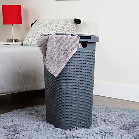 2 Pieces Felt Laundry Hamper Slim 60L Foldable Laundry Hamper - View #2
