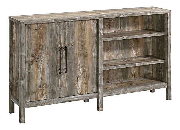 Sauder® Granite Trace Console Credenza For 43" TVs, 33"H x 58"W x 12-5/8"D, Rustic Cedar