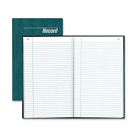 Rediform Granite Series Record Books, 7-1/4" x 12-1/4", 300 Sheets, Blue