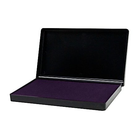 Extra Large Rubber Stamp Pad, 4-3/8" x 7-3/8", Violet Ink