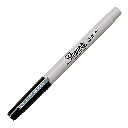 Sharpie Permanent Marker, Extra Fine Point, Black - 12 extra fine point markers