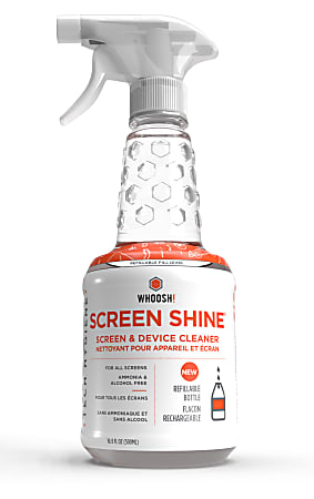 WHOOSH! Screen Shine Pro Refillable Spray, 16.9 Oz, 1FG500ENFR