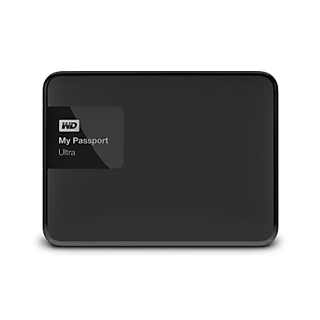 WD My Passport™ Ultra 4TB Portable External Hard Drive, USB 3.0/2.0, Classic Black