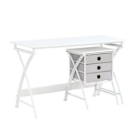 Office Star Olympic 48"W Computer Desk, White