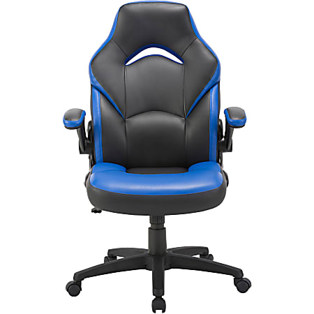 Lorell Bucket High Back Gaming Chair BlackBlue Office Depot