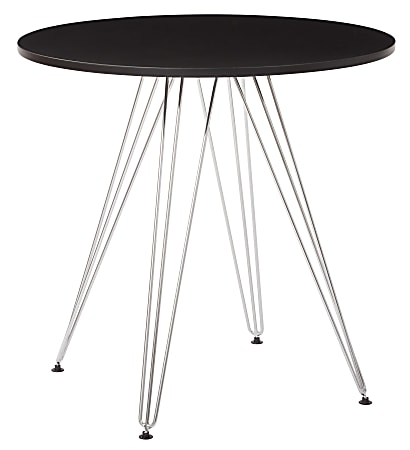 Ave Six Eiffel Dinette Table, Round, Black