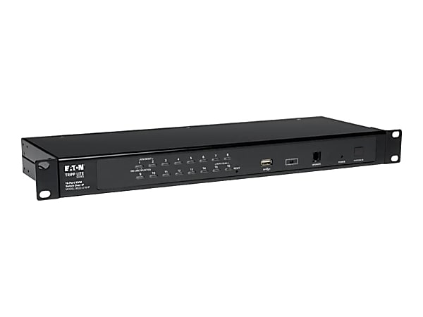 Tripp Lite 16-Port Rackmount KVM Switch w/ Built in IP and On Screen Display 1U - KVM switch - 16x KVM port(s) - B022U16IP