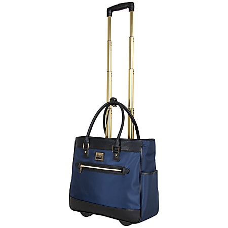 Kenneth Cole Reaction Wheeled Tote With 17 Laptop Pocket Navy - Office ...