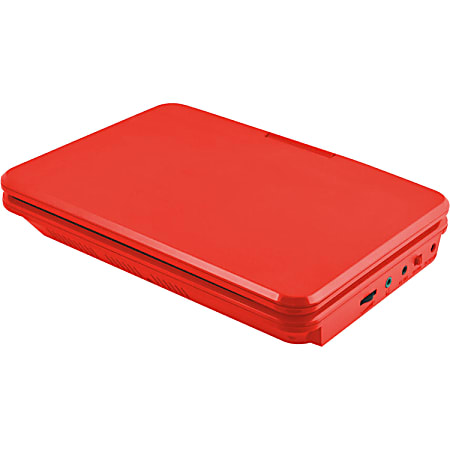 Ematic EPD707 Portable DVD Player Display 480 x 234 Red DVD R CD
