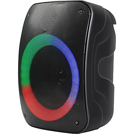IQ Sound IQ-1904BT Portable Bluetooth Speaker System - 10 W RMS - Black - 100 Hz to 20 kHz - Battery Rechargeable - USB