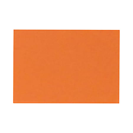 LUX Flat Cards, A6, 4 5/8" x 6 1/4", Mandarin Orange, Pack Of 250