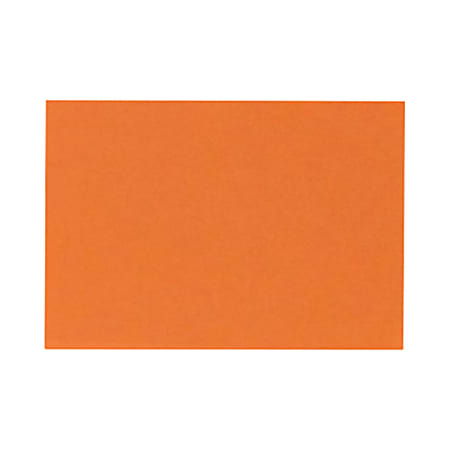 LUX Flat Cards, A6, 4 5/8" x 6 1/4", Mandarin Orange, Pack Of 250