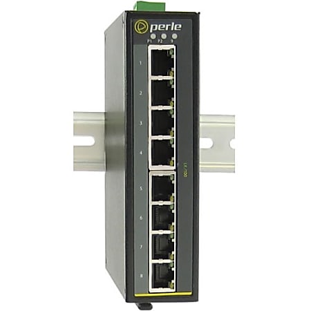 Perle IDS-108F-DS1SC20U-XT - Industrial Ethernet Switch - 10 Ports - 10/100Base-TX, 100Base-BX-U, 100Base-BX-D - 2 Layer Supported - Rail-mountable, Panel-mountable, Wall Mountable - 5 Year Limited Warranty