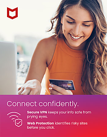McAfee Total Protection with VPN 10 Devices Antivirus ...