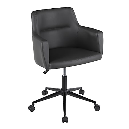 LumiSource Andrew Contemporary Office Chair, Black/Gray