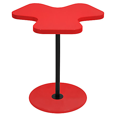 Lumisource Clover Side Table, Red/Black