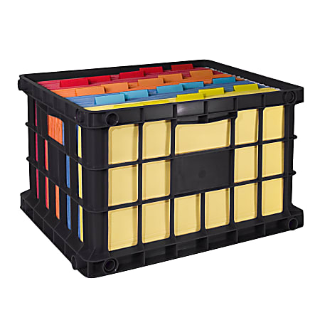 C Line Plastic Storage Box 8 14 H x 5 716 W x 2 716 D Assorted Colors -  Office Depot