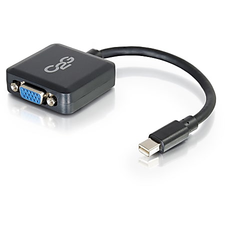 C2G Mini DisplayPort to VGA Adapter - 8in - Active - M/F - Mini DisplayPort/VGA  - 54315
