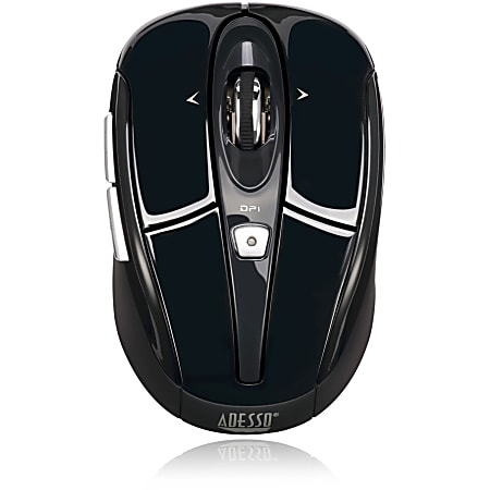 Adesso® iMouse S60B Wireless RF Programmable Nano Optical Mouse, Black